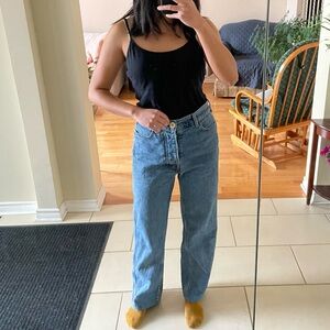 Jesse Kamm 225 jeans straight leg size 8 HEMMED to 27.5 inseam